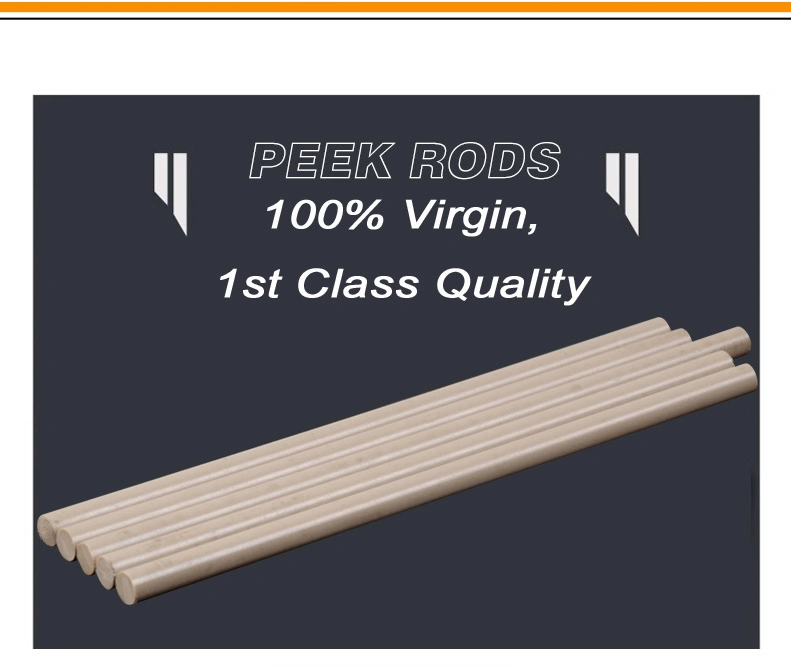 High Strength Performance Peek Round Bar, Peek Rod, Peek Tube, Polymer Peek, Peek Sheet, Polyetheretherketone Rod, Plastic White Peek Rod, Peek Parts